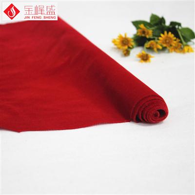 棉布底紅色長(zhǎng)毛植絨布（A04.C1.0019)