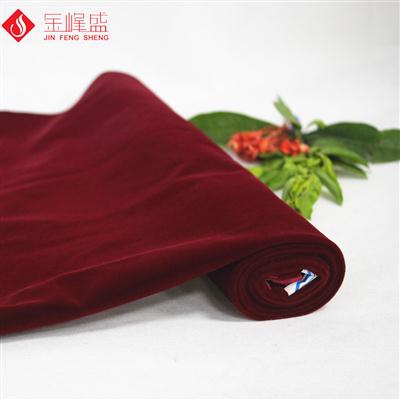 環(huán)保棗紅色棉布底長(zhǎng)毛植絨布（A04.C1.0004)